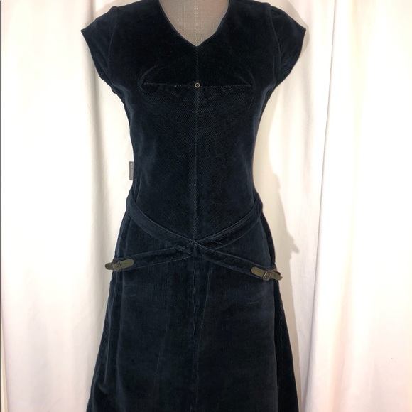 Geek Boutique Blue corduroy dress - Picture 1 of 12